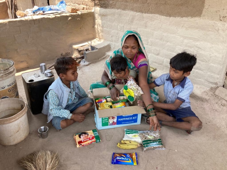 Happiness kit distribution is saving lives